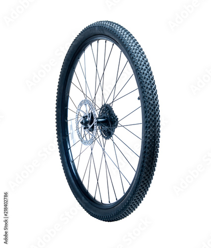bicycle wheel brake disc outward isolated
