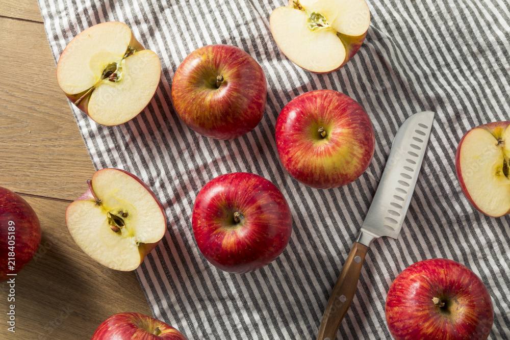 Raw Red Organic Kiku Apples Raw Red Organic Kiku Apples