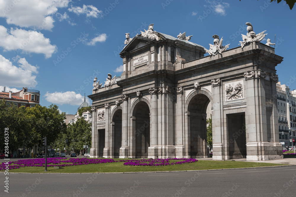 Puerta de Alcala (Alcala Gate) in Madrid, Spain