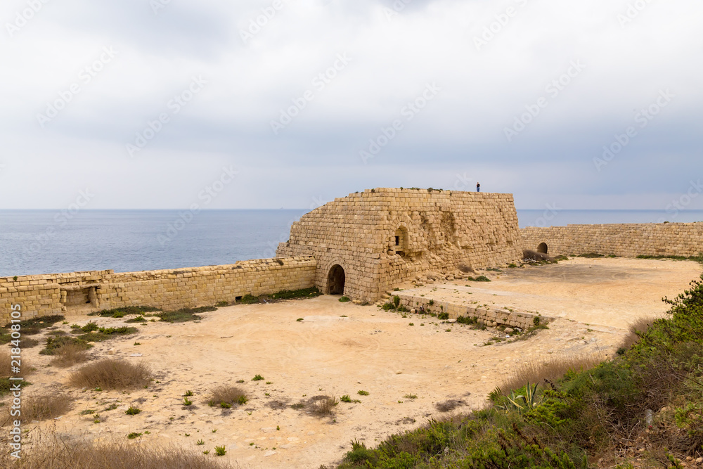 Kalkara, Malta. Ruins of the old fort