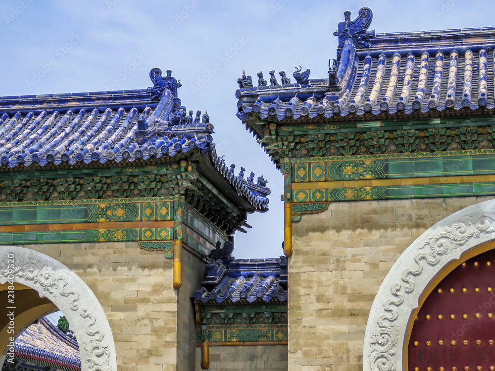 Obraz premium Imperial Vault of Heaven Echo Wall at the Temple of Heaven, Beijing, China