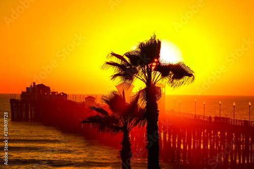 Photo Oceanside Sunset View