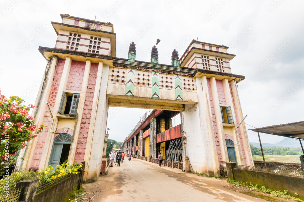 Fototapeta premium Bhoothathankettu Barriage Dam from Kerala, India