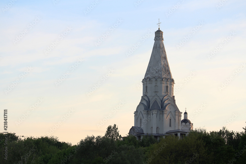 Church of the Ascension, Kolomenskoye at sunset, Moscow 