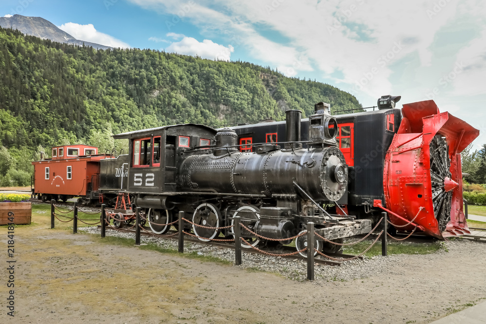 Obraz premium Historic train engines