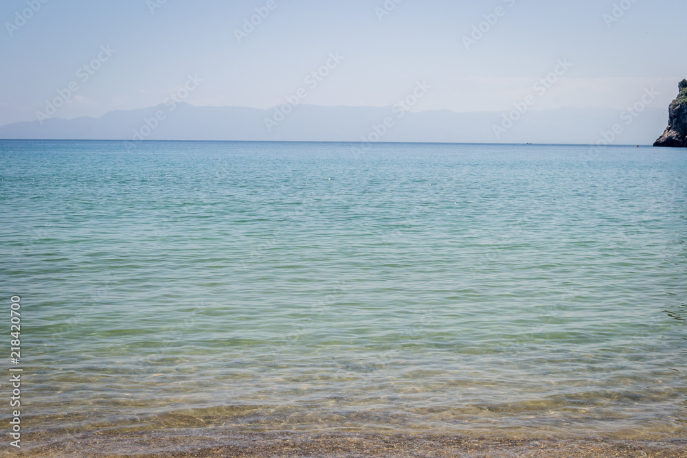 Obraz premium Houcima beach and waves and rocks