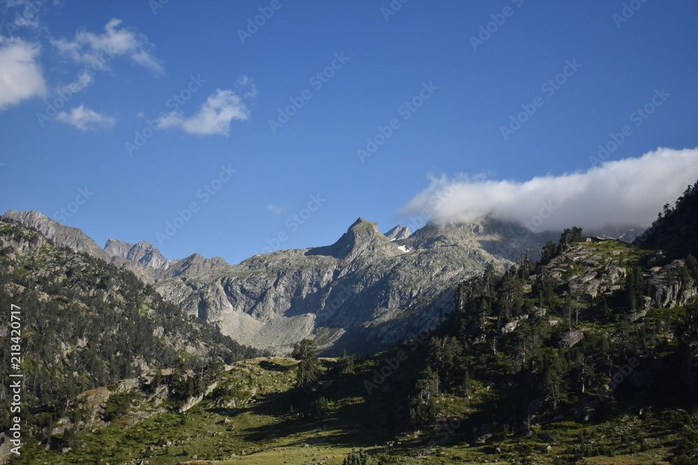 Obraz premium Vue du refuge du Wallon