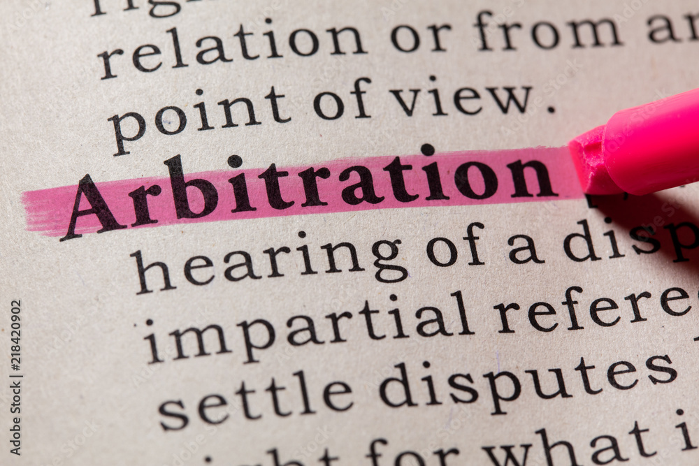 definition of arbitration - obrazy, fototapety, plakaty 