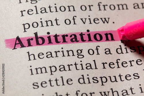 definition of arbitration