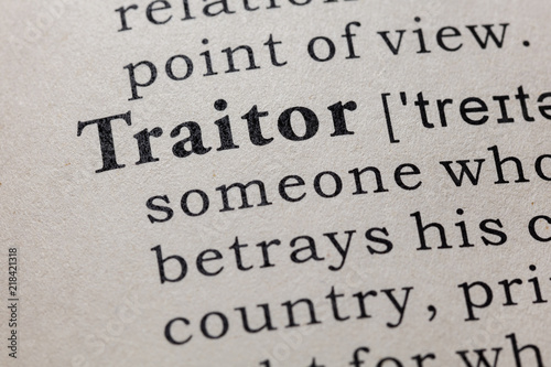 Fotografie definition of traitor