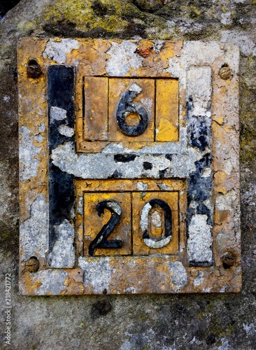 Weathered Yellow Sign