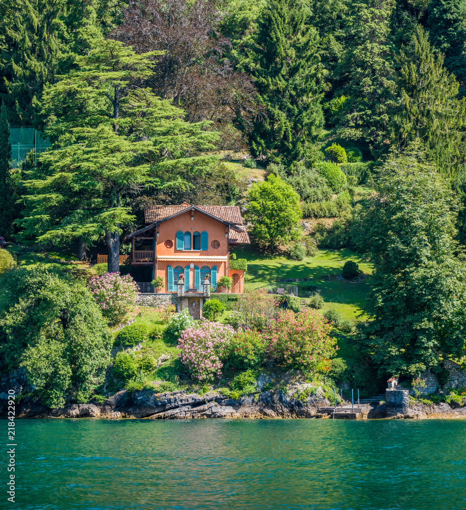 Idyllic villa in Ossuccio, on Lake Como, Lombardy, Italy.