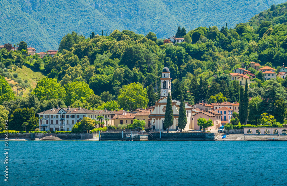 San Giovanni waterfront, village overlooking Lake Como, Lombardy, Italy.