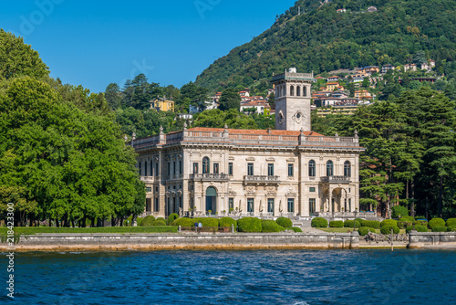 Villa Erba in Cernobbio, on Lake Como, Lombardy, Italy. photo