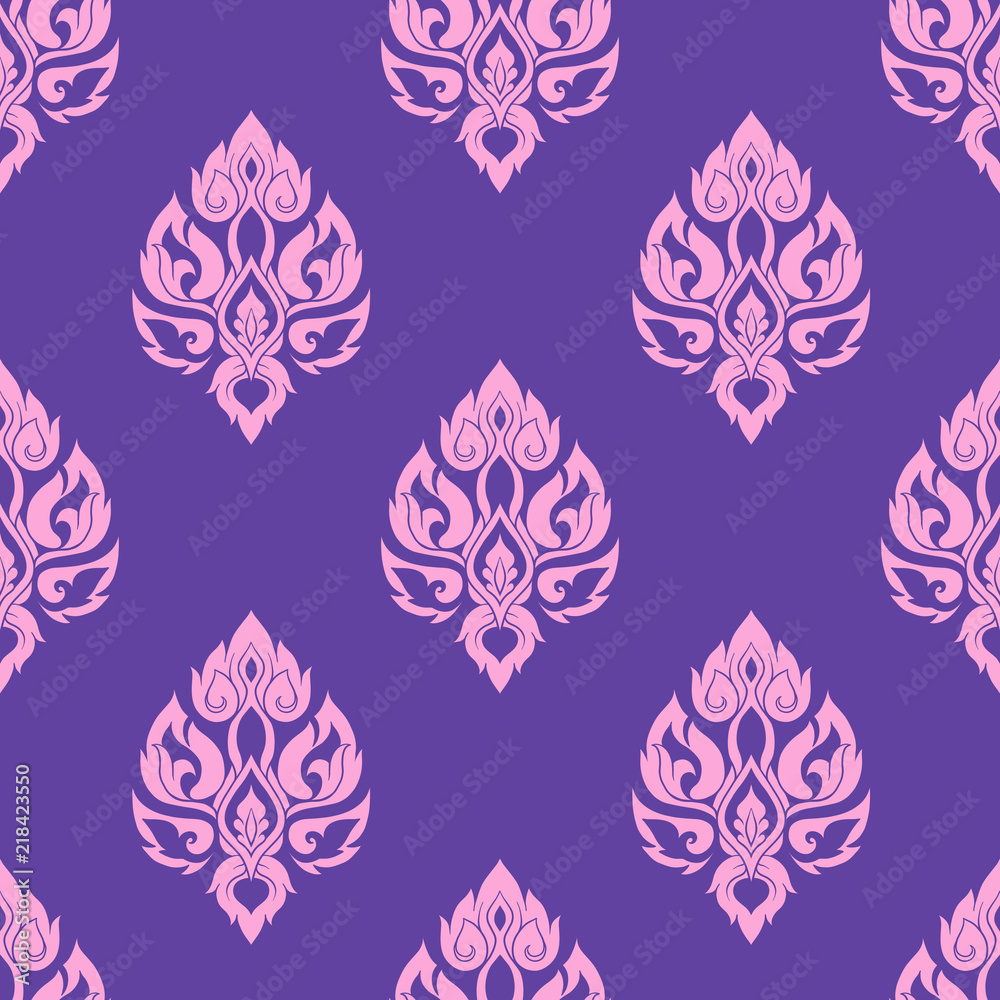 Seamless pattern, background of decorative elements of tradition Seamless pattern, background of decorative elements of tradition