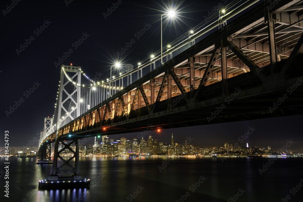 Bay Bridge Night, San Francisco, CA