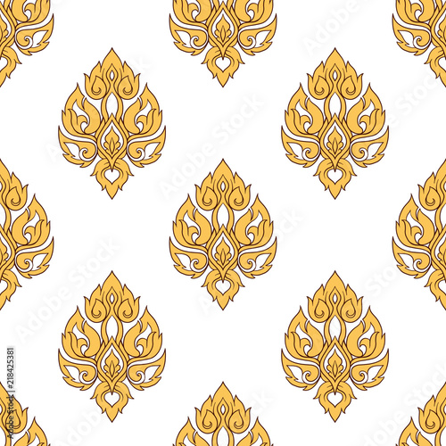Seamless pattern, background of decorative elements of tradition