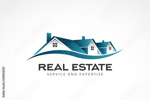 Real Estate Houses Logo. Vector illustration