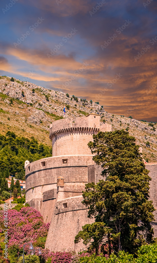 Turret and Walls of Old Dubrovnik