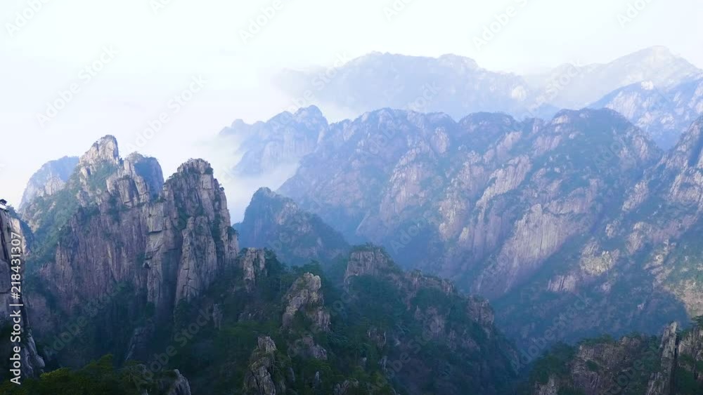 Yellow Mountain or huangshan mountain Cloud Sea Scenery, East China`s Anhui Province. Yellow Mountain or huangshan mountain Cloud Sea Scenery, East China`s Anhui Province.