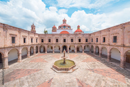 Beautiful colonial building of Morelia in Michoacan, Mexico photo