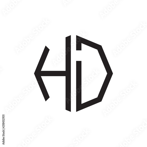 two letter HD octagon logo