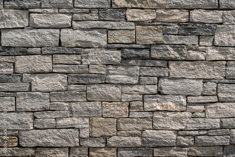 Fototapeta premium Background shot of organic square block wall