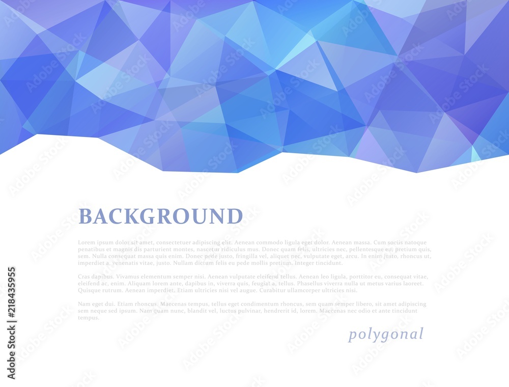 Fototapeta premium Abstract triangular banner