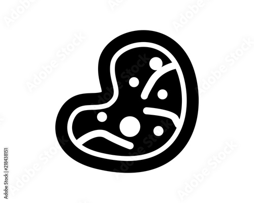 black, Meat steak mage vector icon logo