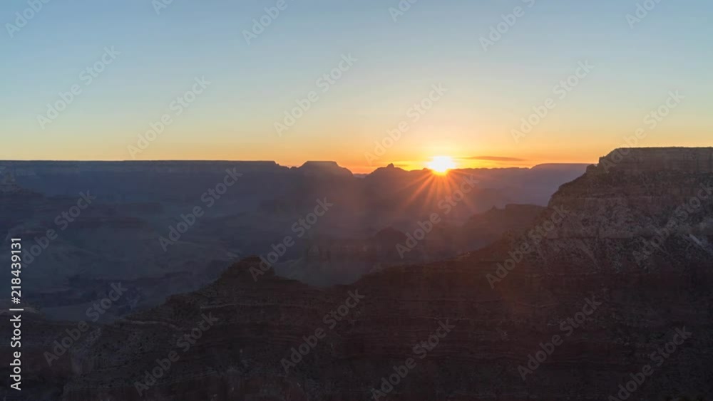 Sunrise over the Grand Canyon Time Lapse Sunrise over the Grand Canyon Time Lapse