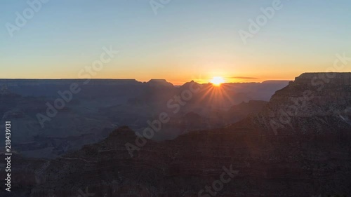 Sunrise over the Grand Canyon Time Lapse