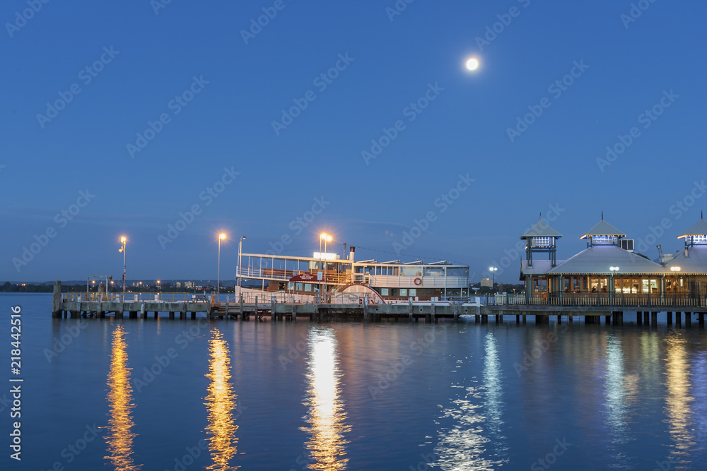 moon night pier moon night pier