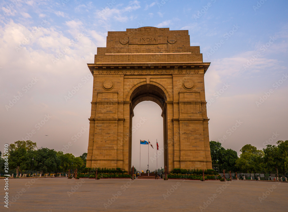 India Gate - a war memorial in Delhi India