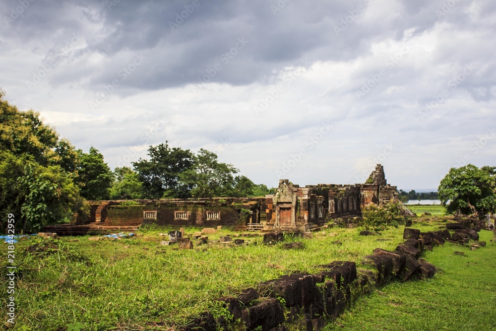 Vat Phou is a ruined Khmer Hindu temple complex in southern Laos. Champasak/Laos PDR.