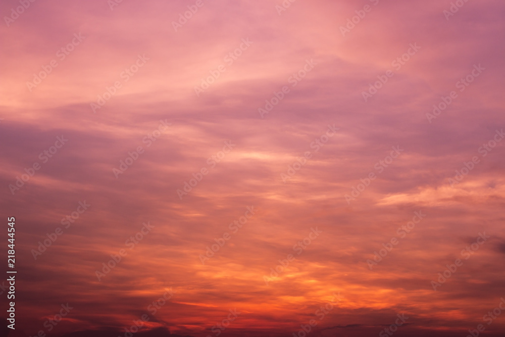 colorful sky background with cloud