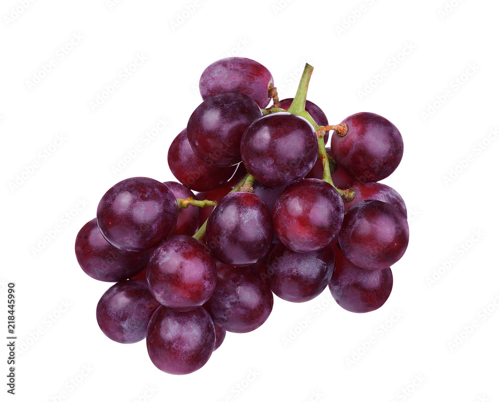 red grape isolated on white background