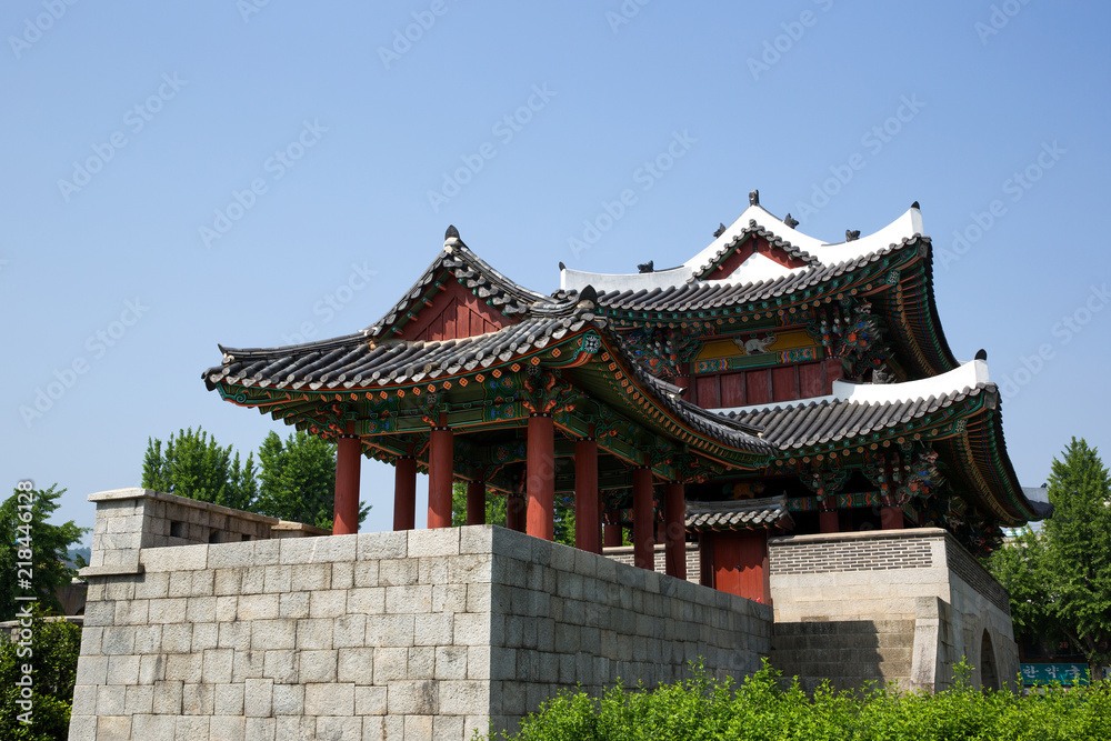 Pungnam-mun is an old gate in Jeonju, Korea.