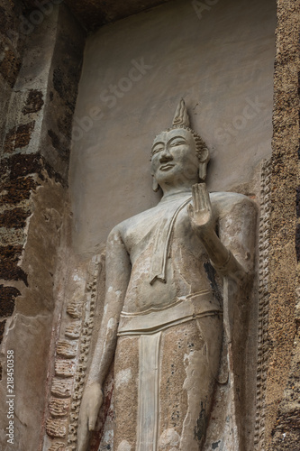 Buddha statue at Wat Ratburana, Ayutthaya, Ayutthaya historical park, Thailand