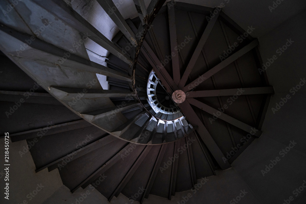 Staircase in the tower of Bangpain castle, Ayudhaya, Thailand