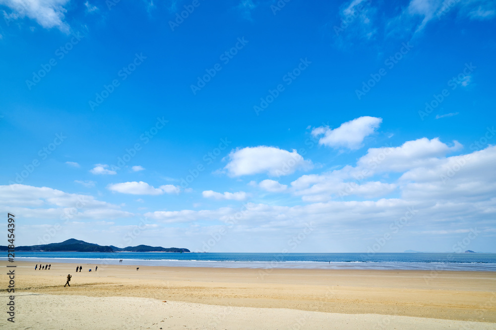Sindu-ri Beach in korea.