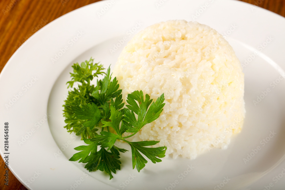 Steamed rice