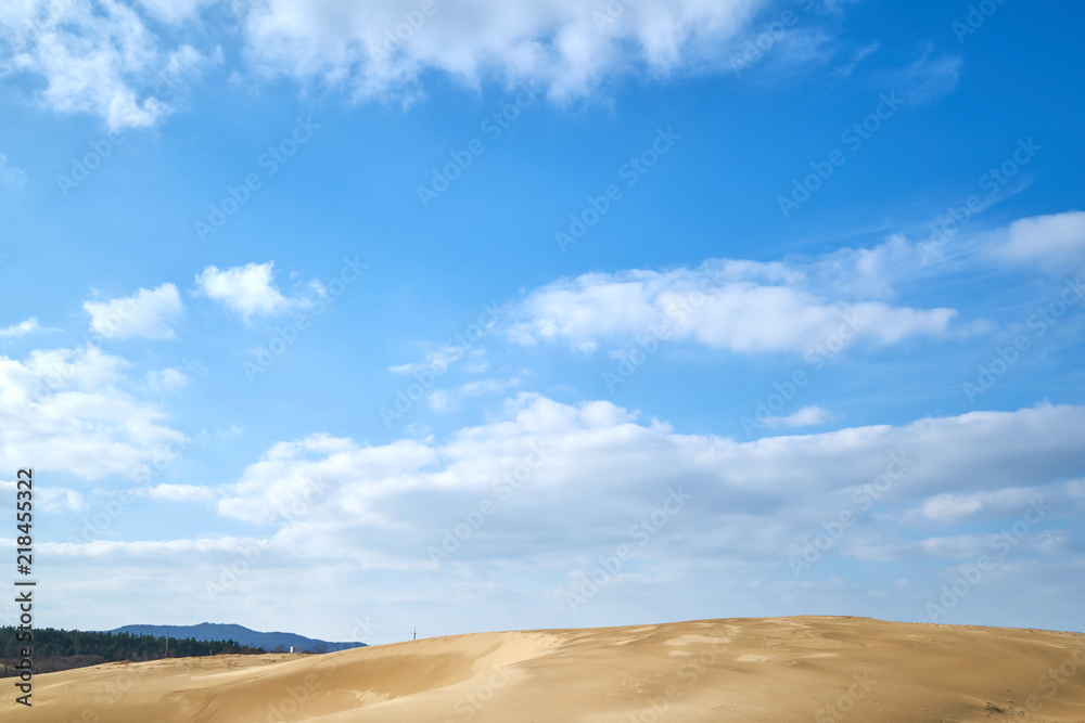 Sindu-ri Coastal dune in korea.