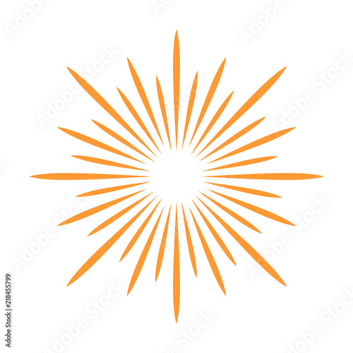 New Year or Independence Day celebration fireworks flat vector icon for apps and websites