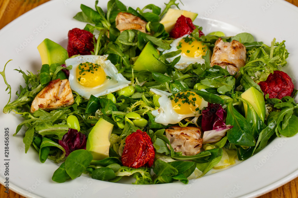 Salad with chicken