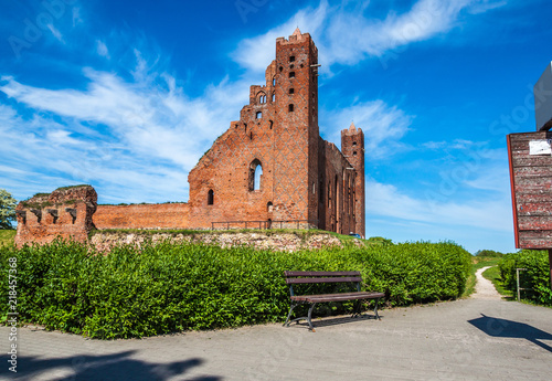  Castle ruins in Radzyn Chelminski. Poland photo