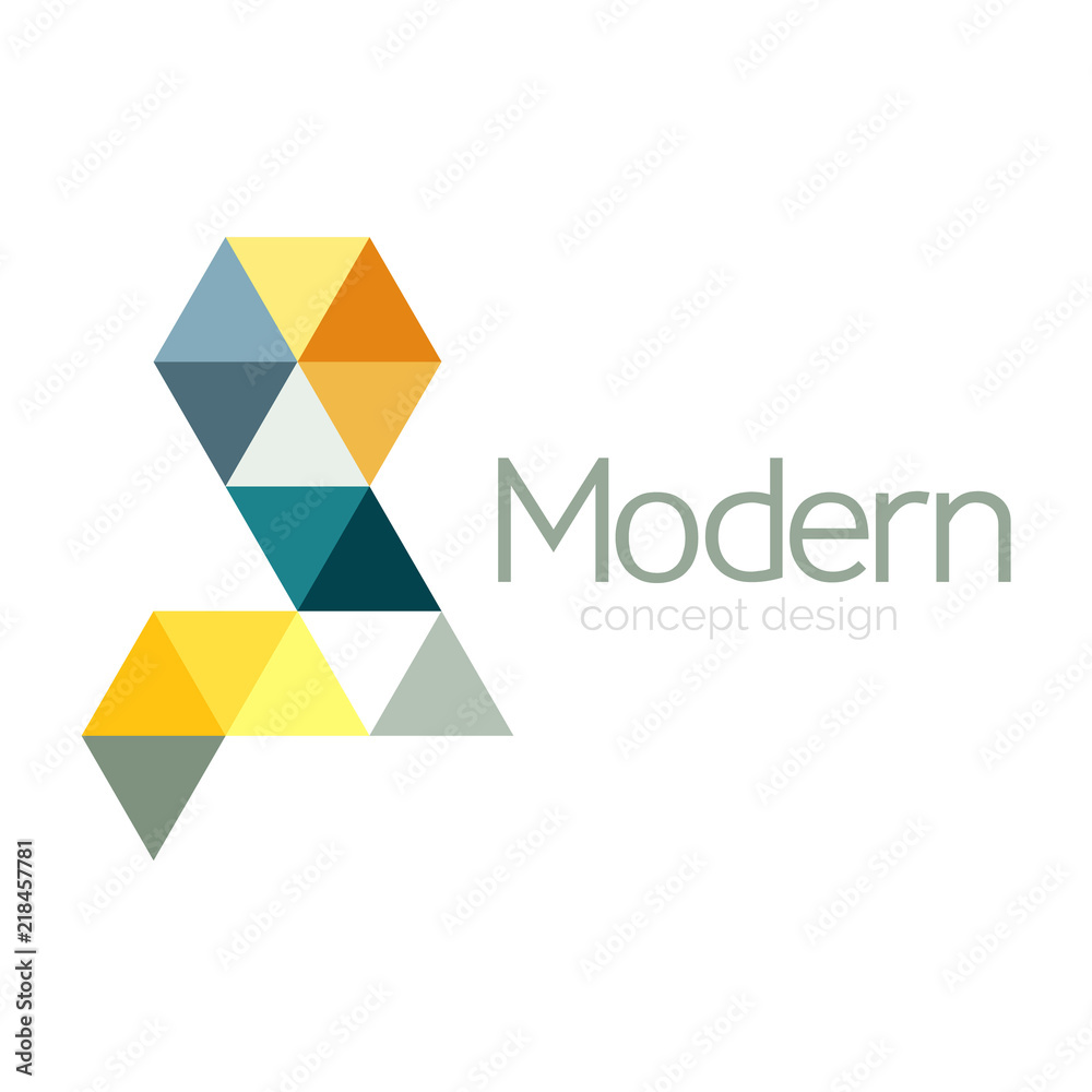 Triangle shape design abstract business logo icon design. Company logotype branding emblem idea Triangle shape design abstract business logo icon design. Company logotype branding emblem idea