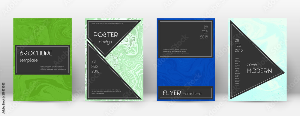 Abstract cover. Bewitching design template. Suminagashi marble black poster. Bewitching trendy abstr