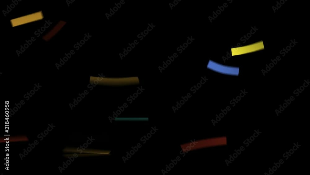 Animated 3D confetti falling overlay big snippets.