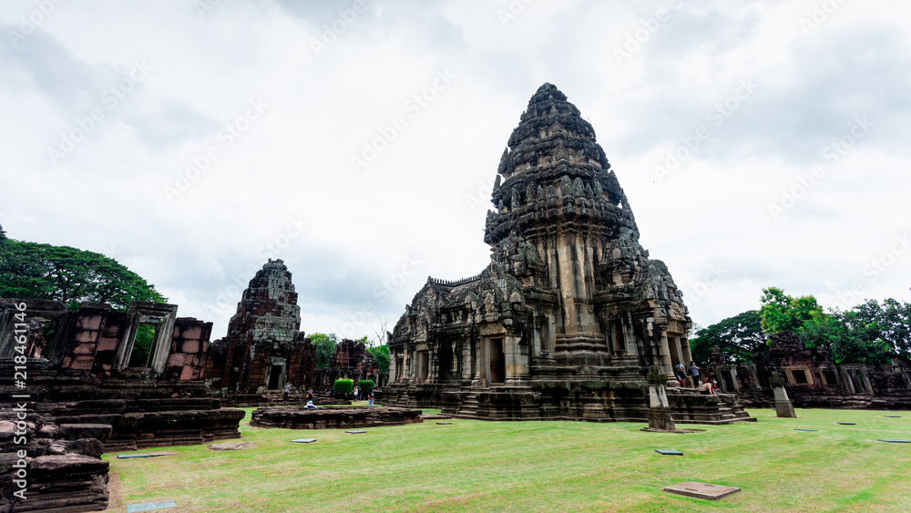 Principal Tower at Phimai Historical Park,Old and beautiful buildings,Thailand Principal Tower at Phimai Historical Park,Old and beautiful buildings,Thailand