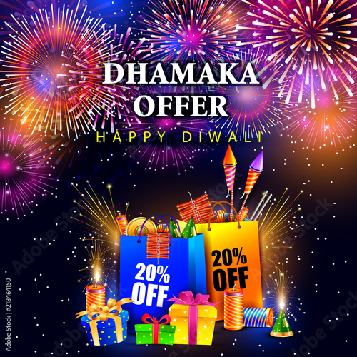 Happy Diwali Holiday shopping advertisement and promotion sale offer